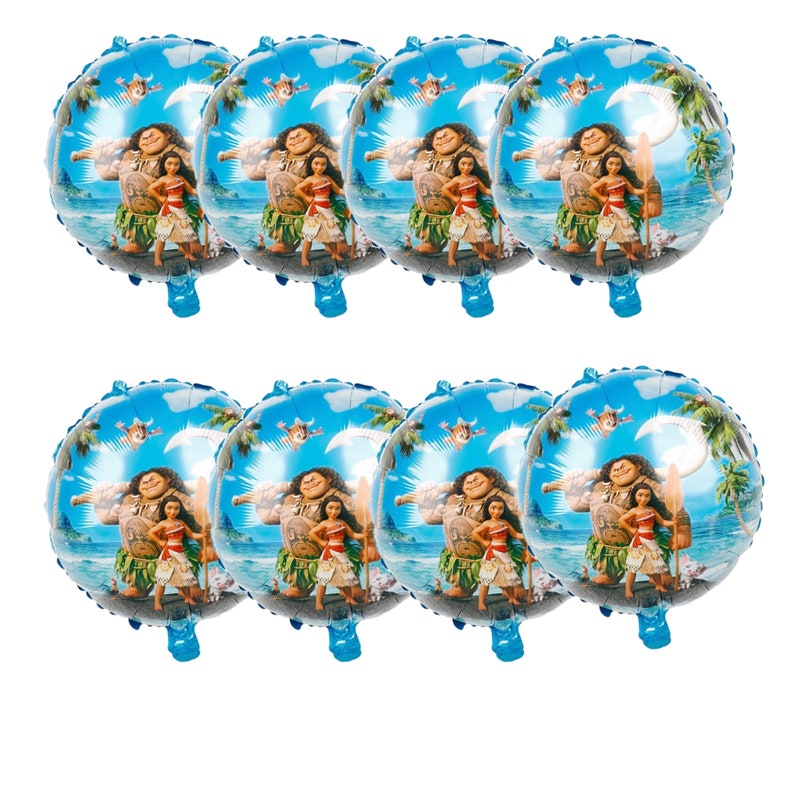 8 Moana Birthday Party Balloons for Birthday Partys