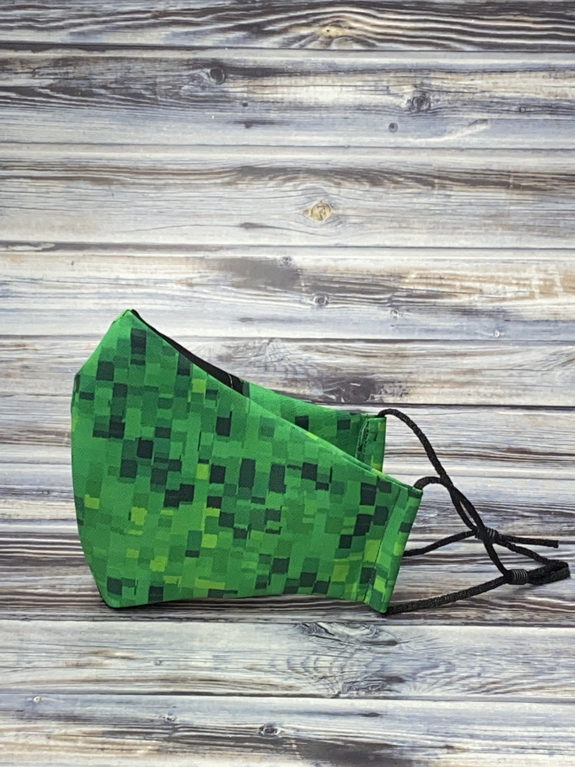 Kids Minecraft Face Mask, Kids Face Mask, Minecraft, Creepers, Cotton…