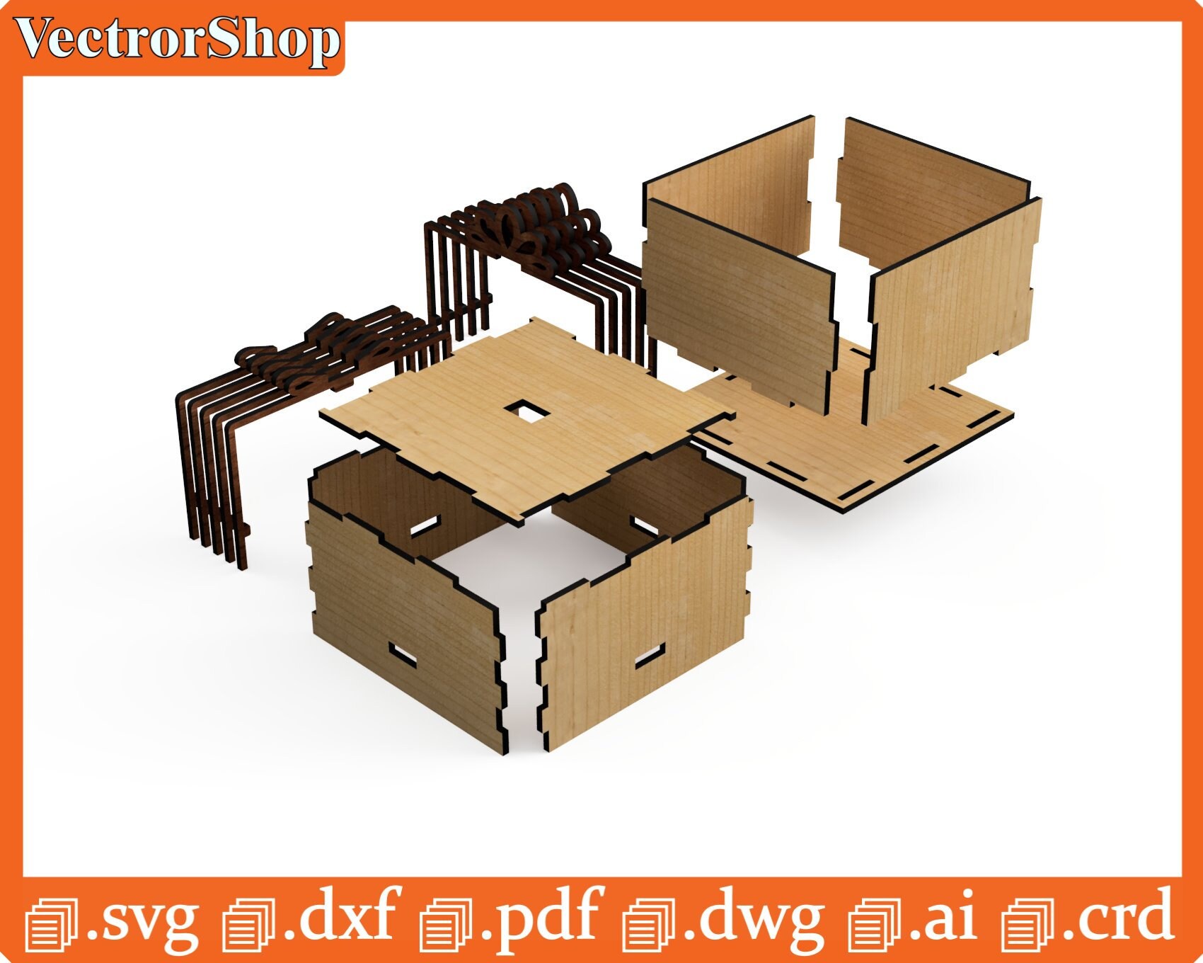 Laser Cut Gift Box Template, SVG DXF CRD Files (digital Download) - Etsy