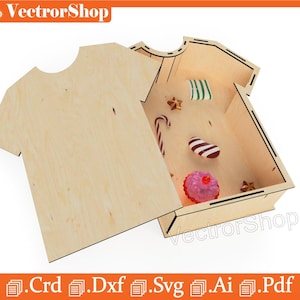 Maglietta del papà per taglio laser, file Glowforge - Download immediato di vettori e modelli di taglio dxf, ai, pdf, crd, svg per 3 mm, festa del papà