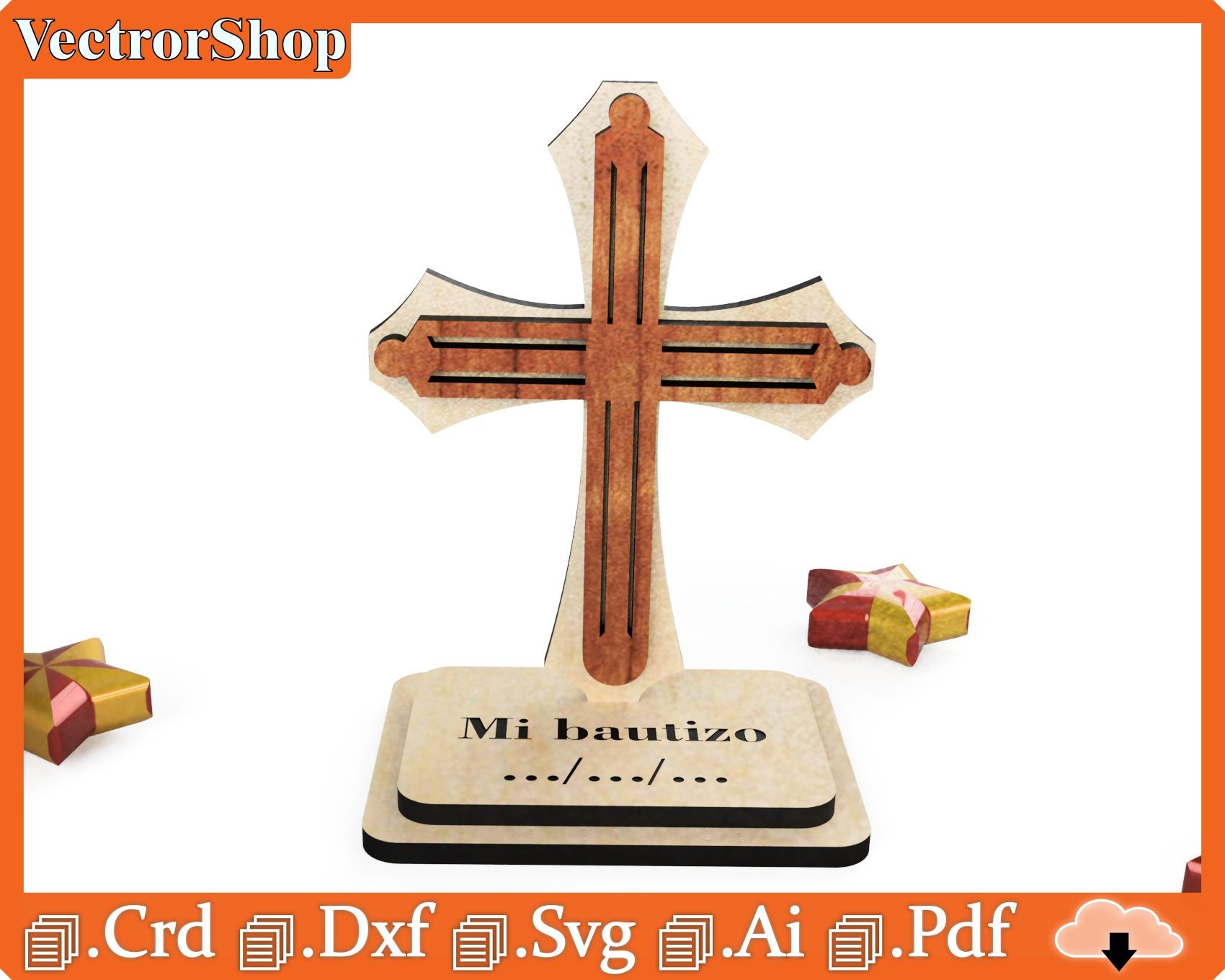 Laser cut cross for crafts and creative projects / Custom laser cut crosses / Custom wooden laser crosses