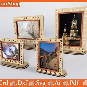 Fotohalter für CNC-Laserschneiden / Fotobox zum Laserschneiden / Bildunterstützung zum Dekorieren / Home Life / Fotounterstützung