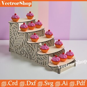 Leaf Design Display Shelf, Laser Cut Files (Digital Download)