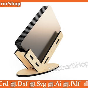 CNC card support Laser / card counter and contact information information file / desktop details for LASER / Digital files for glowforge cnc
