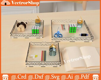 Festive Tray Set of 3, CNC Laser Cut Files (Digital File)