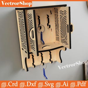 Key Box Laser Cut Template, Keychain Holder (Digital Download)