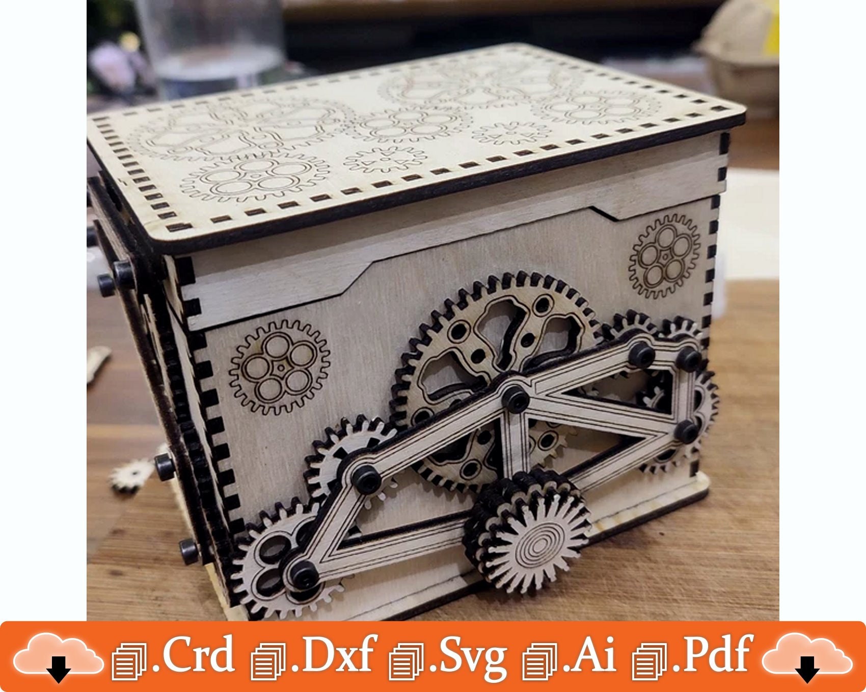 Mechanical Gearbox for Laser Cut / Gear Baul / Decorative Box Etsy UK