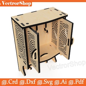 Schlüsselkasten, Schlüsselaufhänger für Haus Eingang Eingangsbereich, Schlüsselbund Halter, Perfekt für CNC, Glowforge und Laser - Instant Download Vektor / Laservorlage