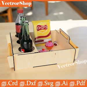 Szablon kosza na piwo wycinanego laserowo – pliki SVG, DXF, PDF