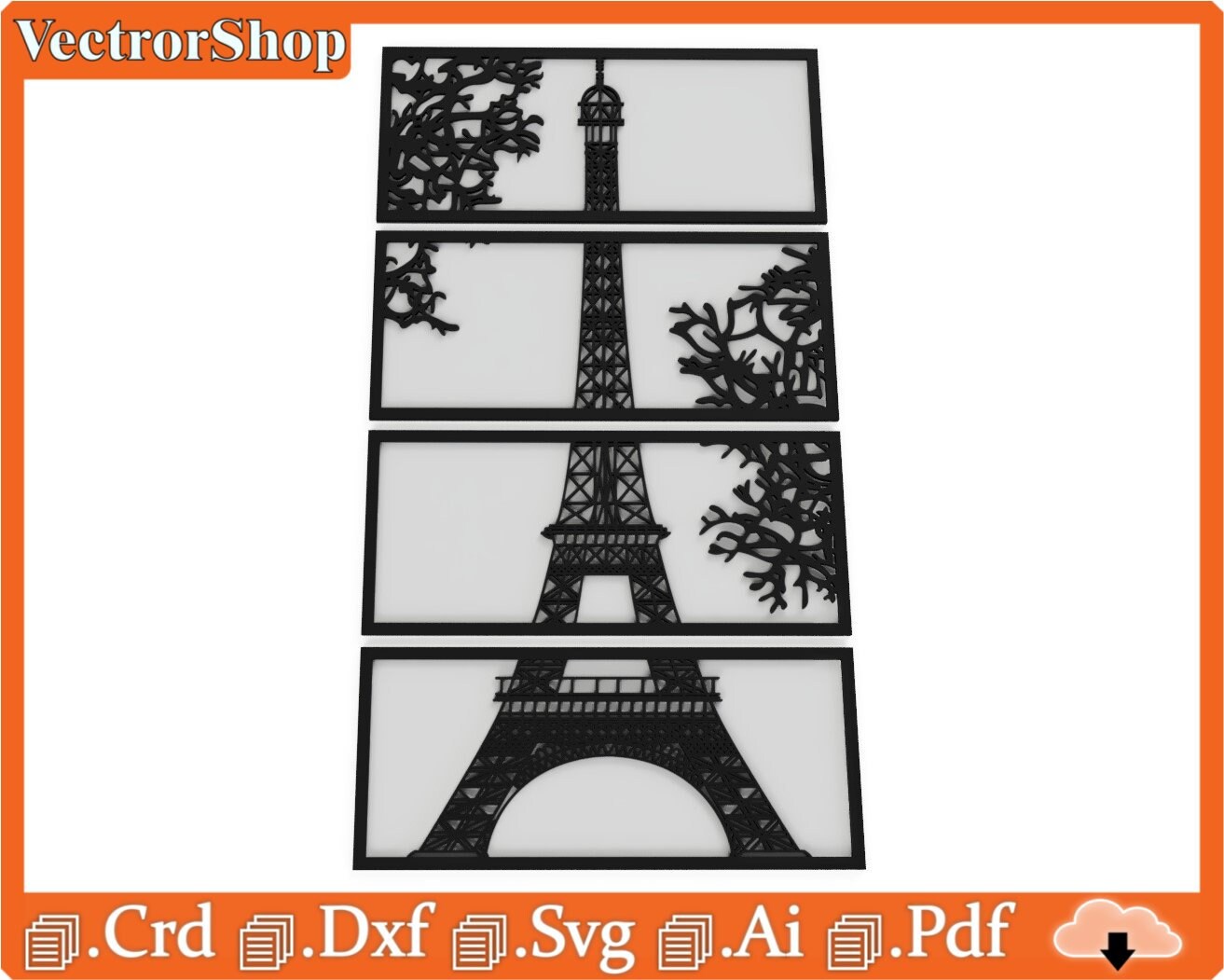 Eiffel Tower Wall Frames Eiffel Tower Vectors Office Etsy Australia
