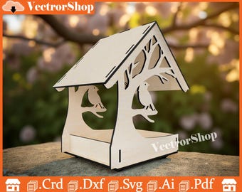 Canarian house for laser cut / home decoration / vectors for laser cut / garden decoration / park decoration / laser cut files / cnc art