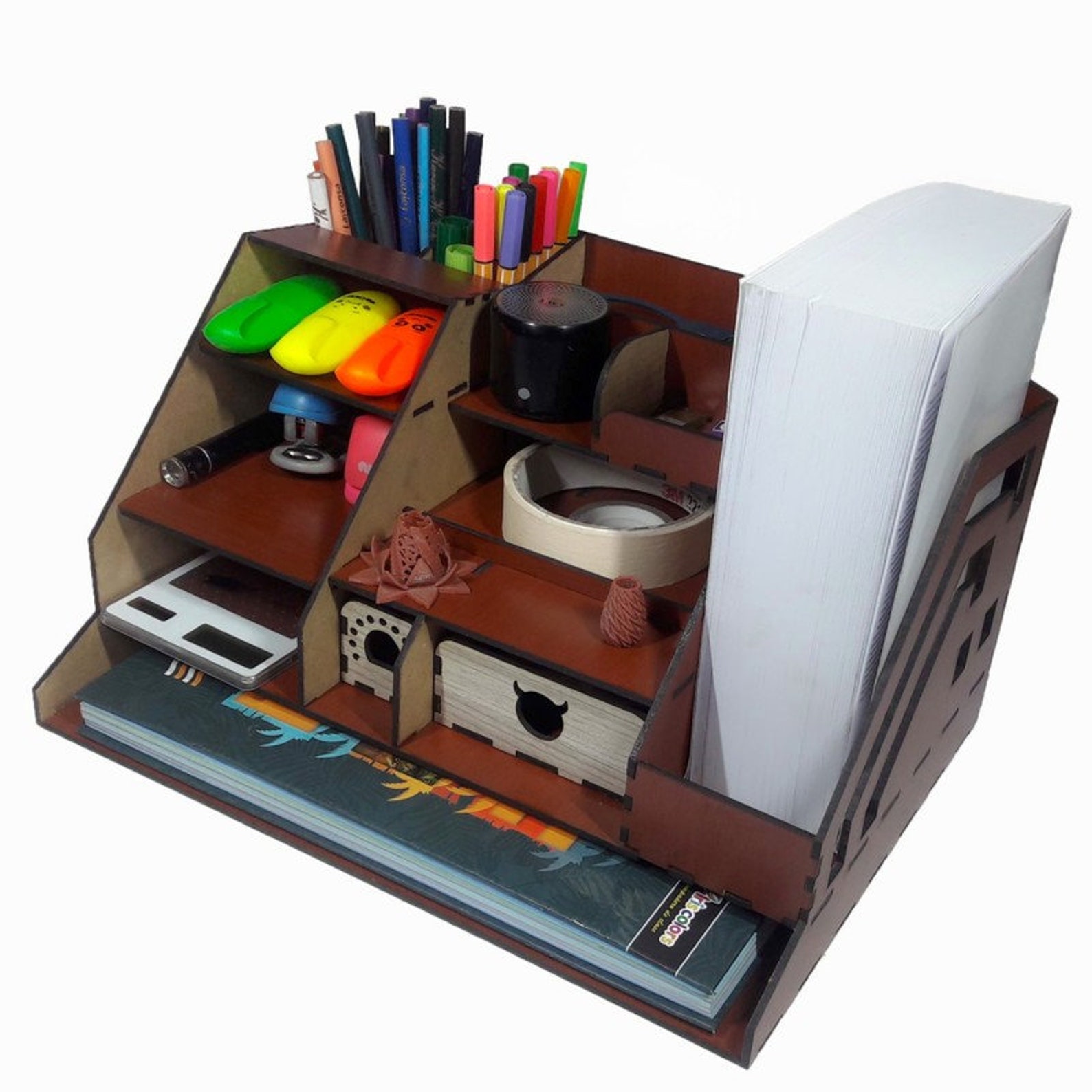 3mm Desktop Organizer for Laser Cutting Laser Cut Wooden Etsy