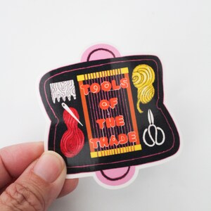 Weaving Sticker Die Cut Stickers Gel Jamlang Original Design for Mochablue : Fiber Love COLLECT THEM ALL image 9