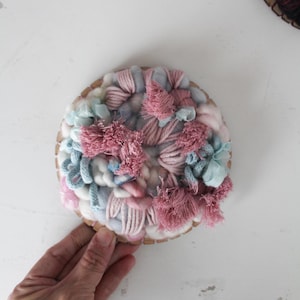 Woven Wall Hanging | Round Weaving / Fiber Art - &quot;I Get Around&quot;