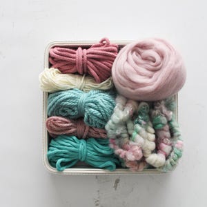 Handpicked Fiber Art-garenassortiment: wol, katoen, koord, gevlochten koord - weven voor beginners