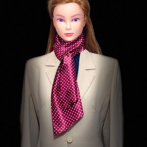 Women’s red silk scarf