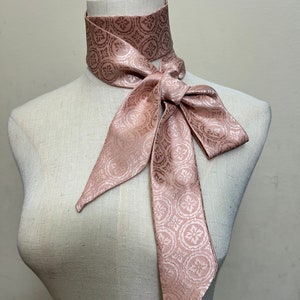 Skinny scarf silk (Light pink)