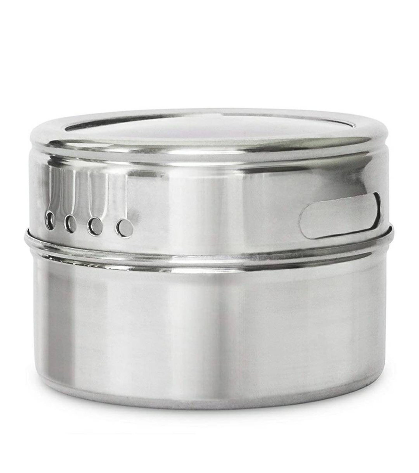 Spice Tins Set Stainless Steel Round Storage Etsy