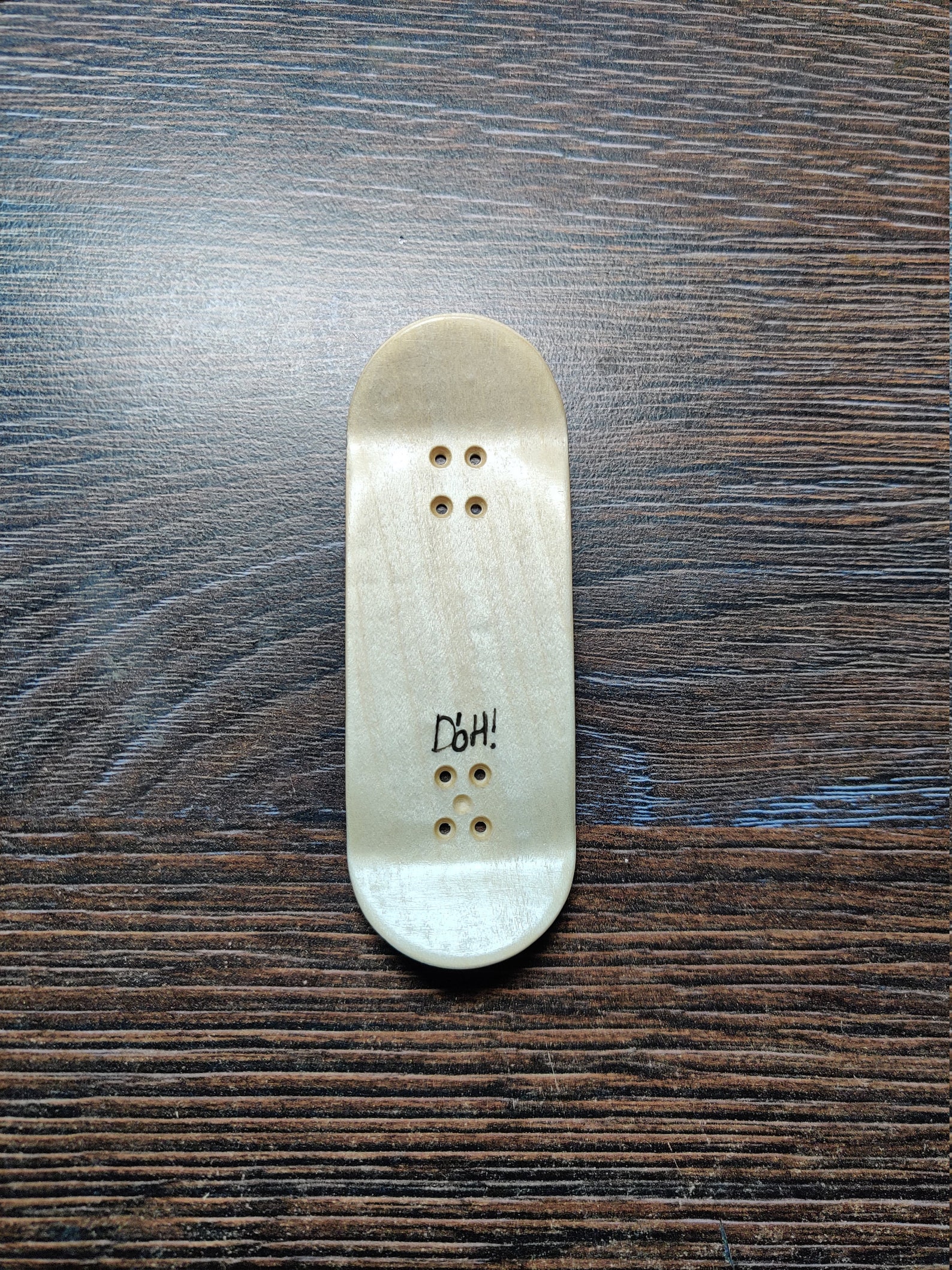 D'oh Fingerboard Deck Blank Etsy