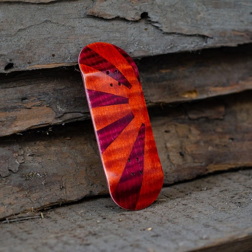 D'oh Fingerboard Deck Split Oil Slick Etsy