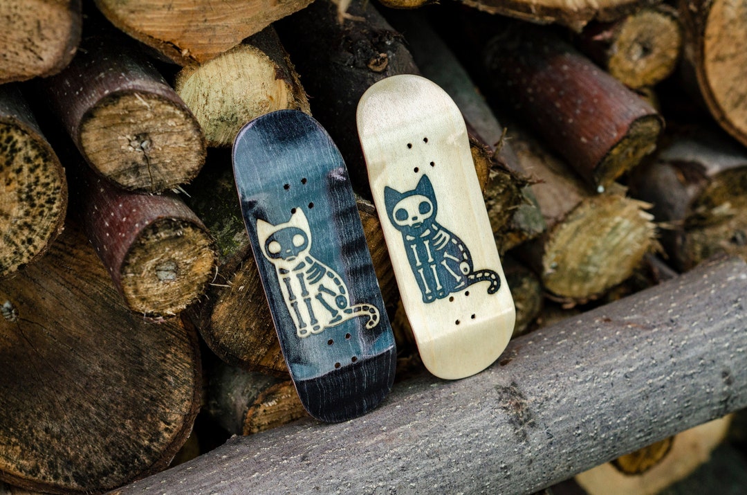 D'oh Fingerboard Deck Split Cat Etsy