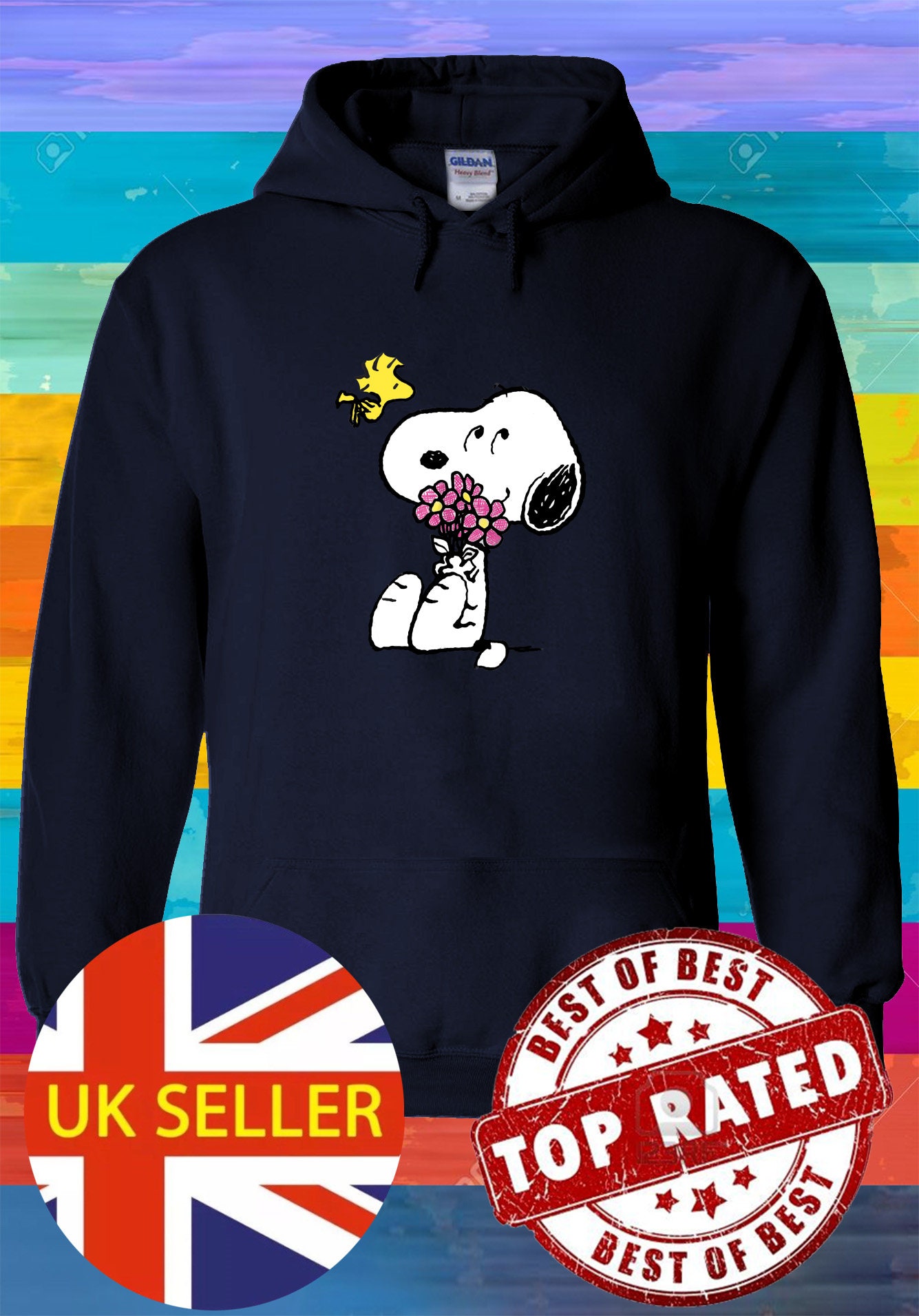 Snoopy And Woodstock Best Friends Hoodie Sweatshirt Jumper Etsy