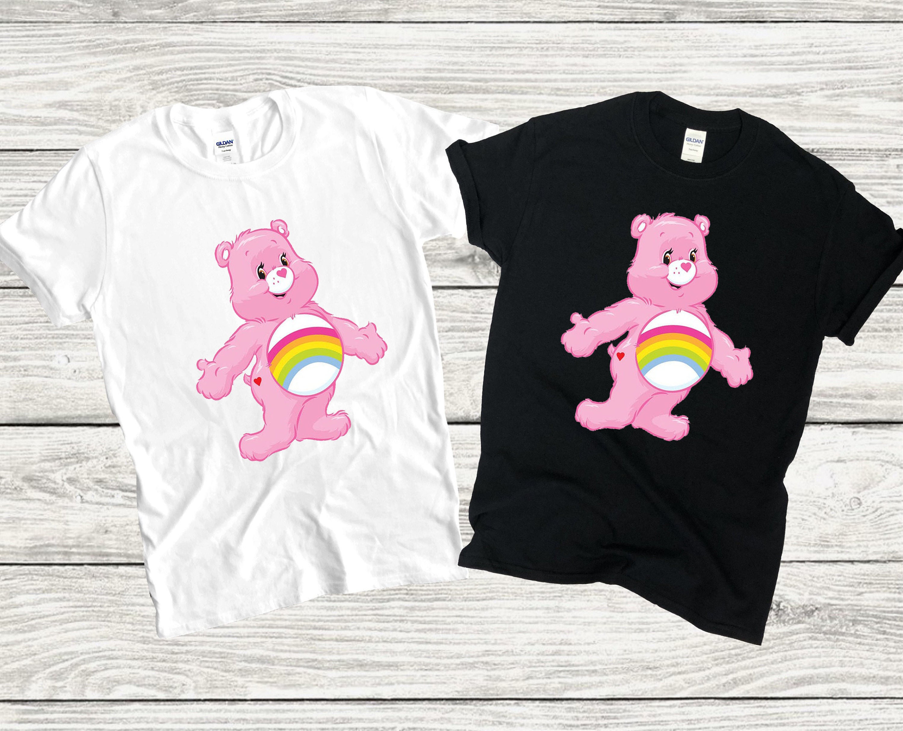 Pink Teddy Bear Cartoon Image T-shirt Tshirt Oversized Gift T | Etsy