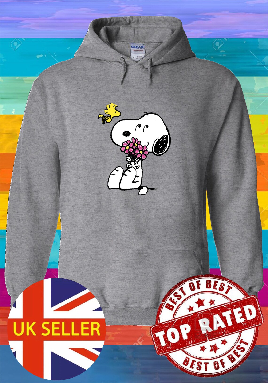 Snoopy And Woodstock Best Friends Hoodie Sweatshirt Jumper Etsy