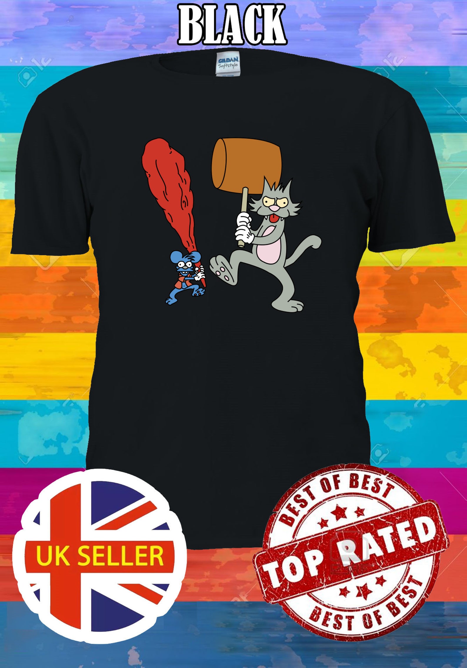 the itchy and scratchy show t shirt