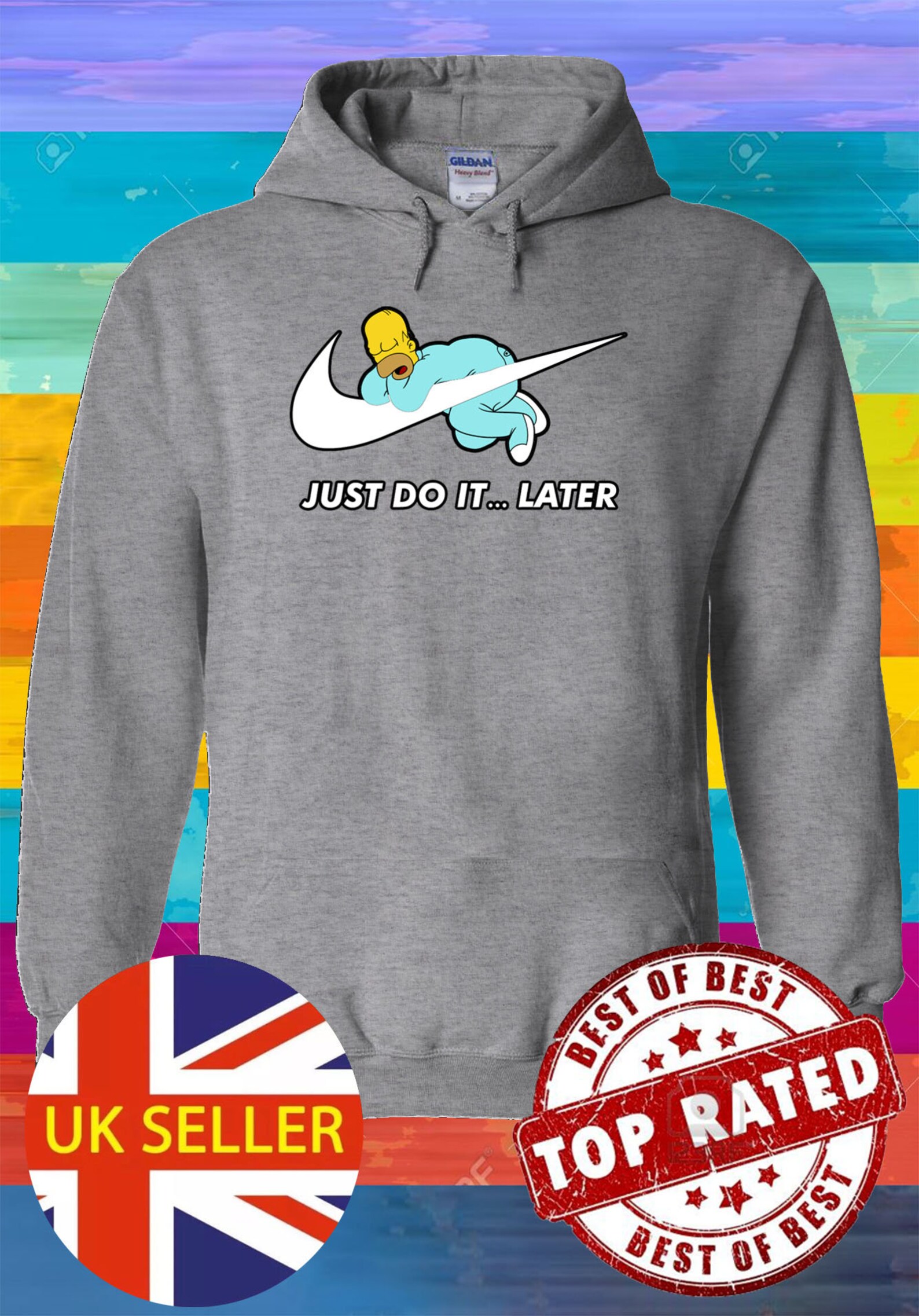 Just Do It... Later The Simpsons Funny Slogan Holiday Gift Etsy