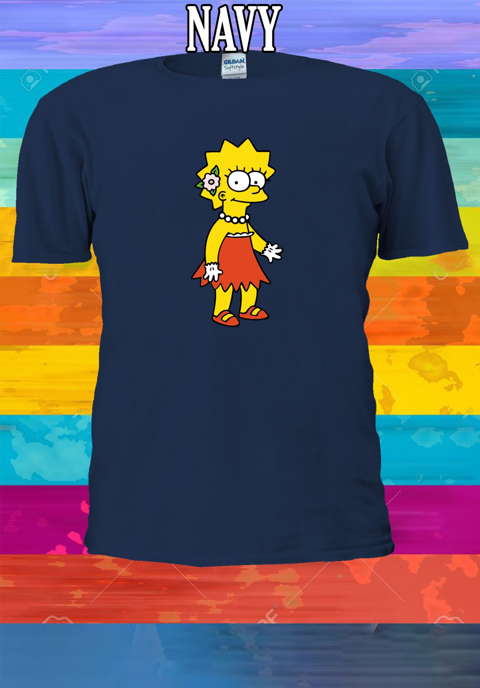 The Simpsons Fancy And Happy Lisa T shirt T shirt | Etsy