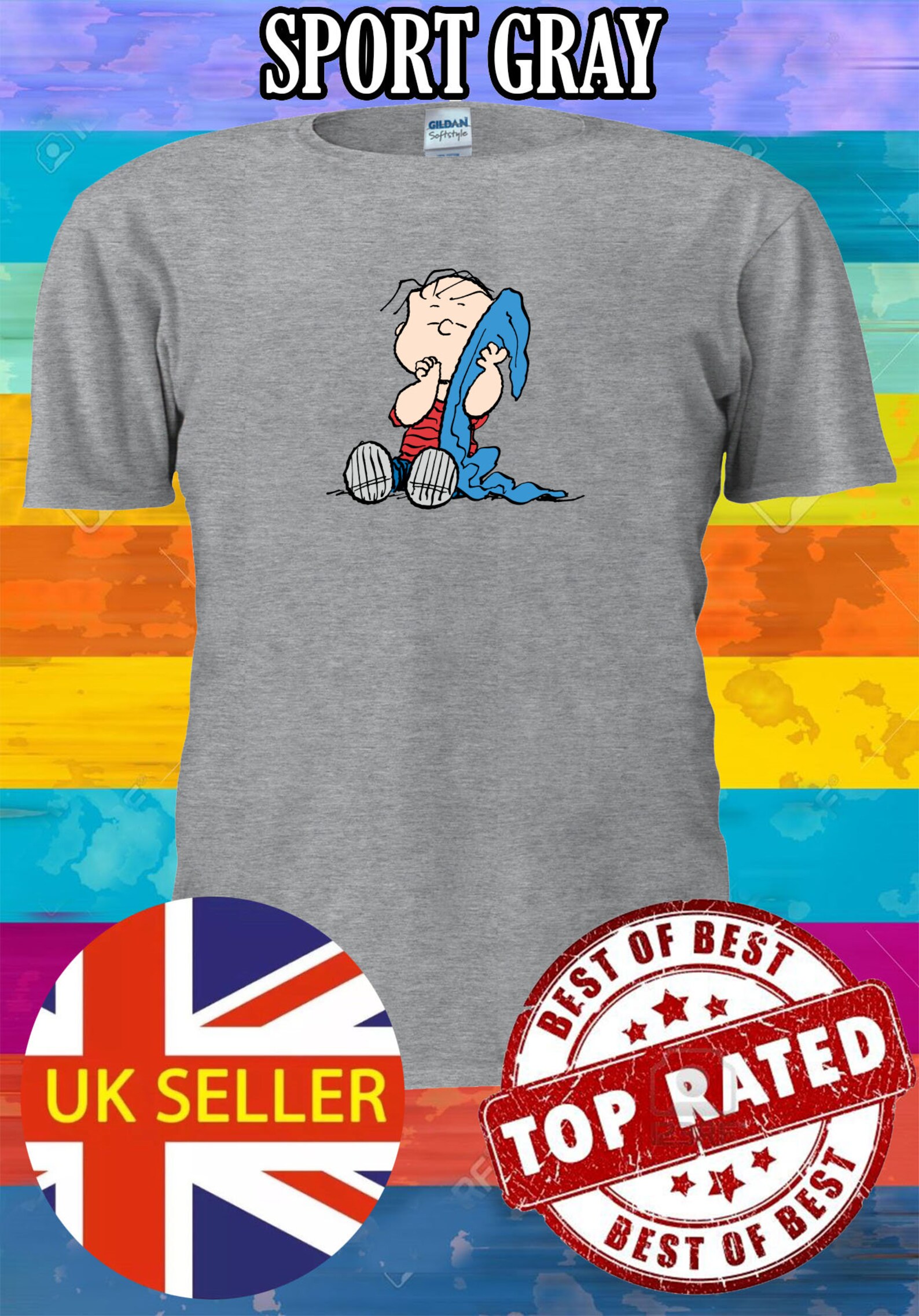 Happy Linus & His Blanket T shirt T shirt Etsy