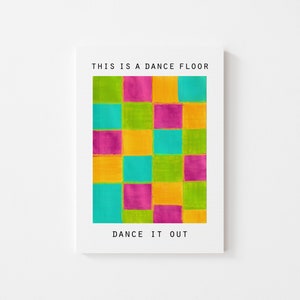 Dance it Out Fun Carte de vœux- Il s’agit d’une piste de danse Dance it Out-Multimedia Artwork (5 in x 6.50 in)