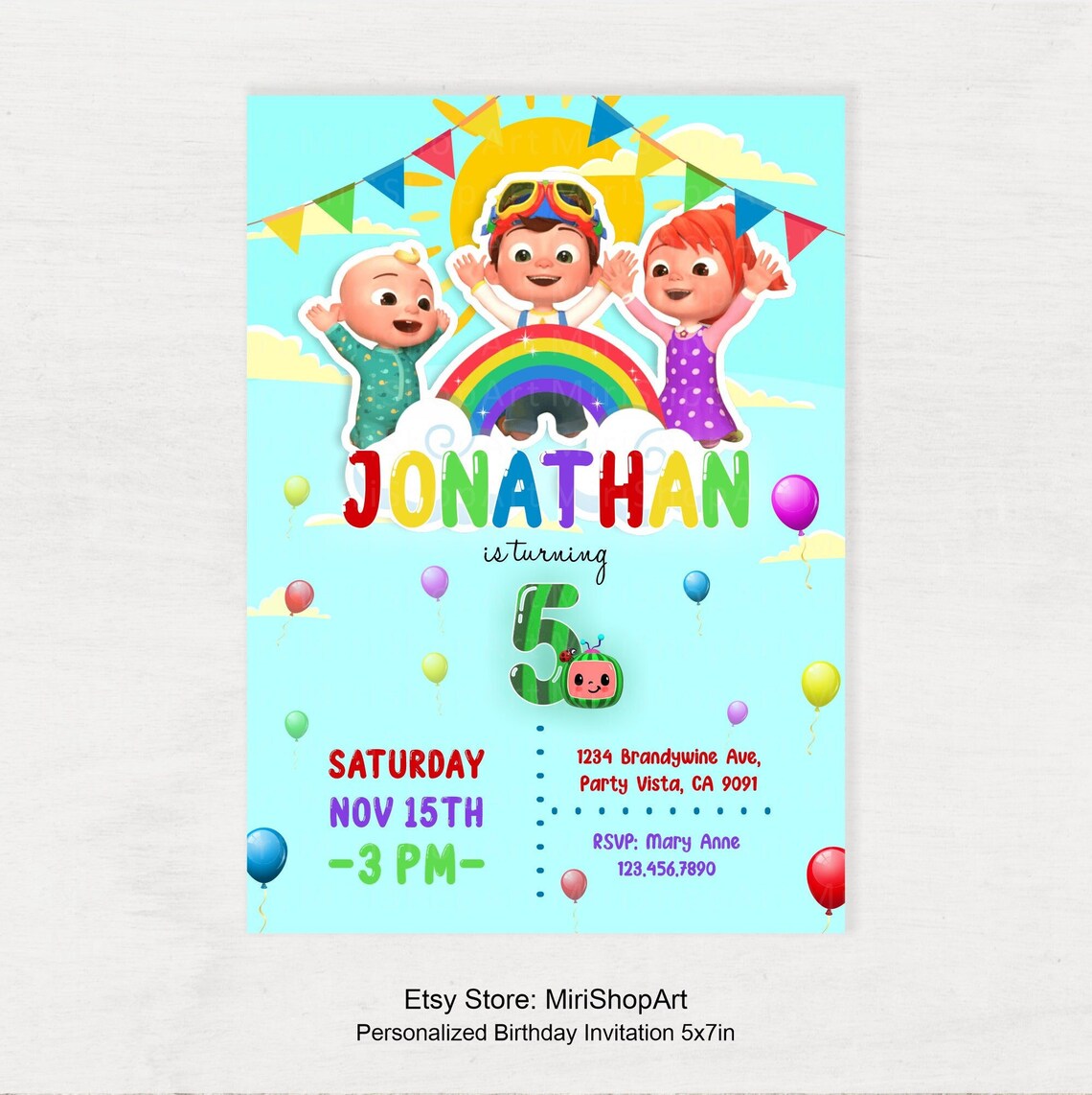 Digital Birthday Invitation Invites Etsy