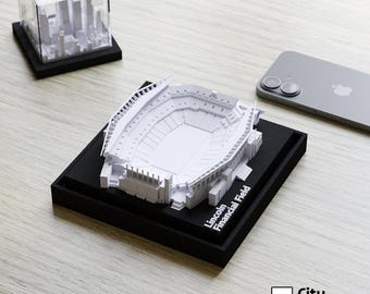 Lincoln Financial Field / Philadelphia Eagles / Rascacielos de Pocket City / Horizonte de la ciudad con vitrina de acrílico / Regalos y decoración de escritorio