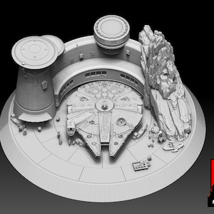 Star Wars: Galaxy&#39;s Edge Diorama STL For Bandai 1/144 Models