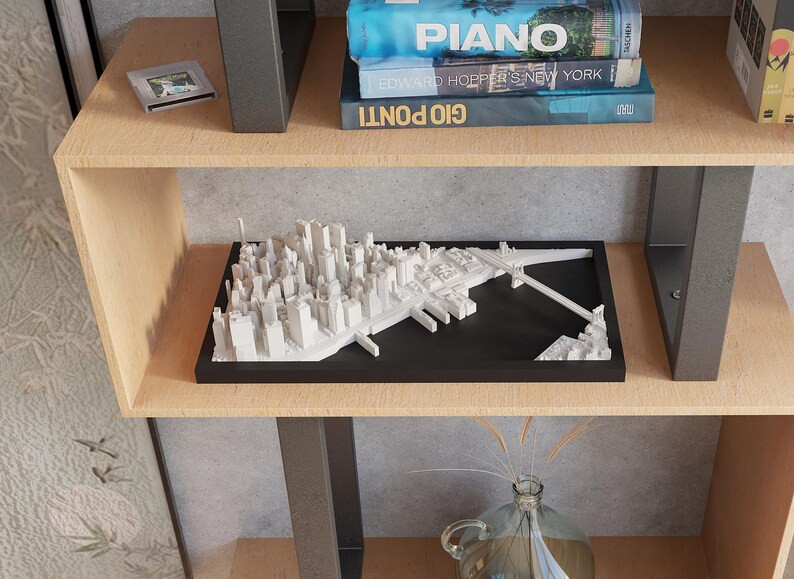 New York Brooklyn Bridge City Skyline Wall & Desk Deco 3D Printed Gifts