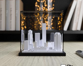 Rainier Tower, Seattle| City Skyline with Acrylic Display Case | Office Gifts | Miniature