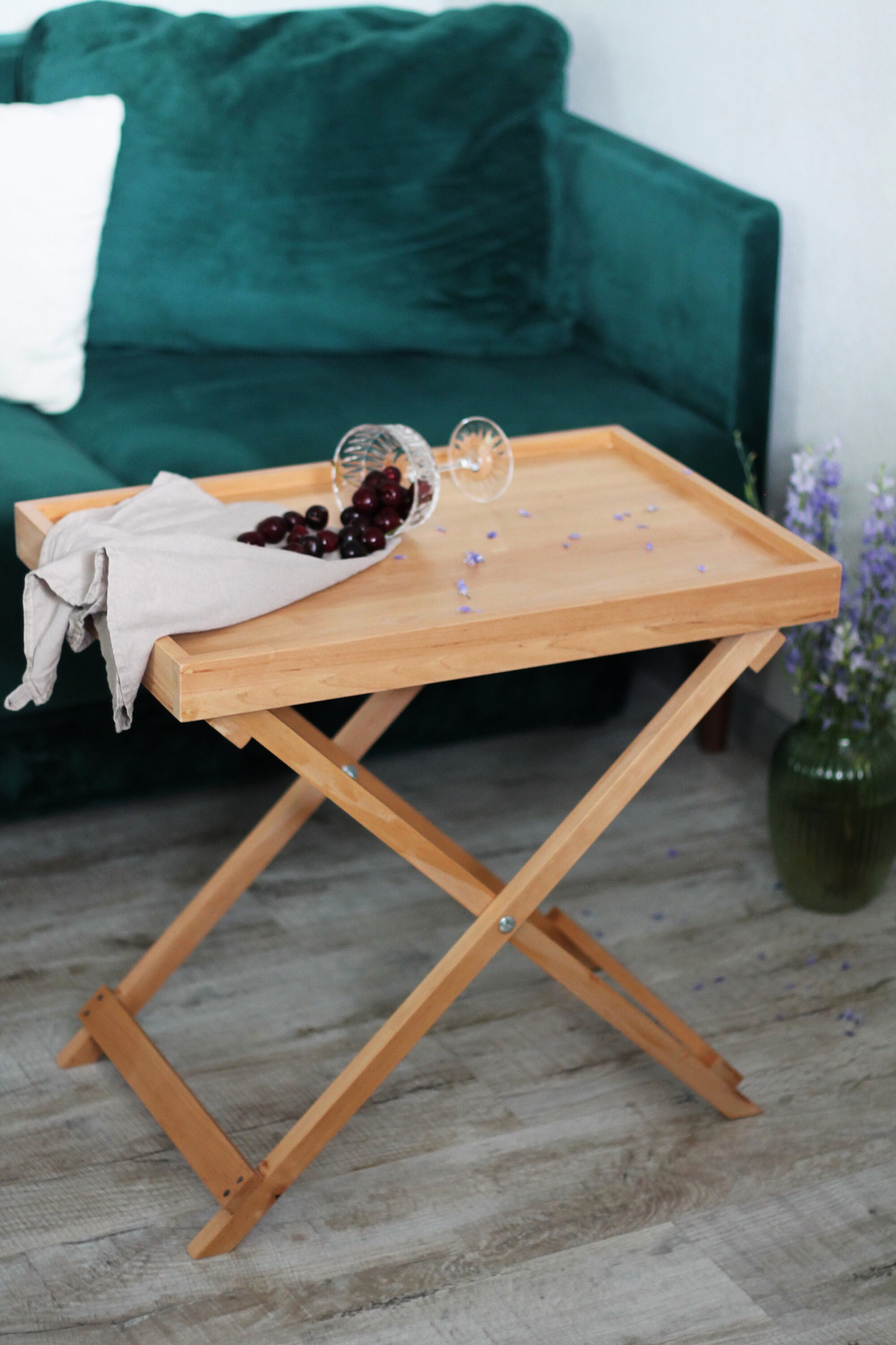 Outdoor Side Table Wooden Patio Table Etsy UK