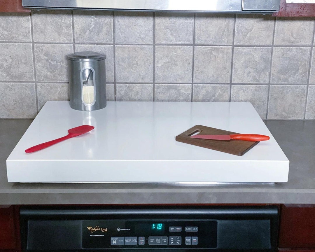 Wood Stove Cover for Gas Stove, Modern Handmade Noodle Board, Gas Stove Top Cover Free Laser