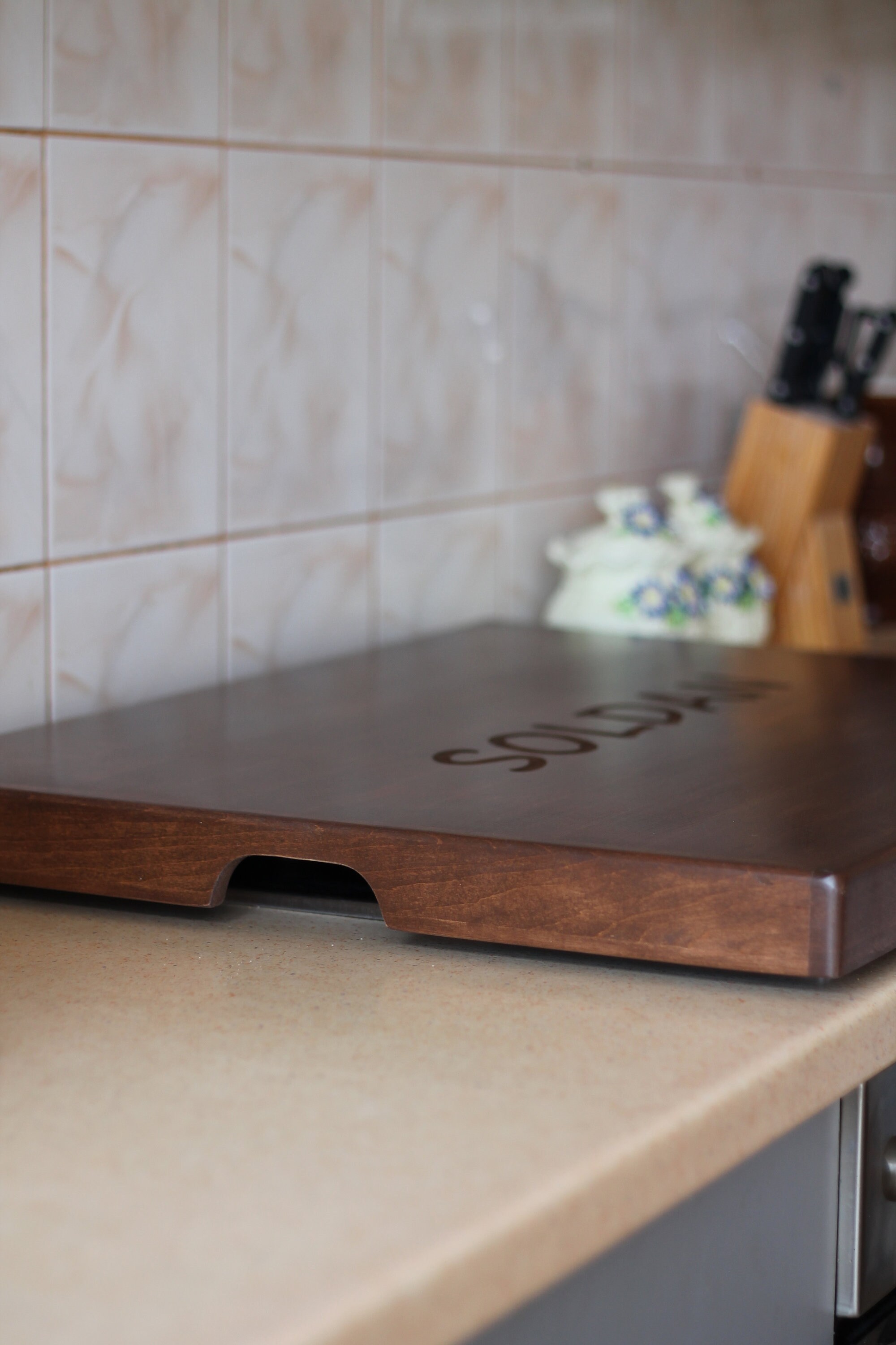 ALDER Wood Stove Top Cover for Gas Stove Modern Handmade Etsy Israel