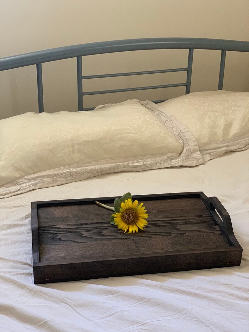 Wood Serving Tray With Legs Breakfast in Bed Table With Etsy