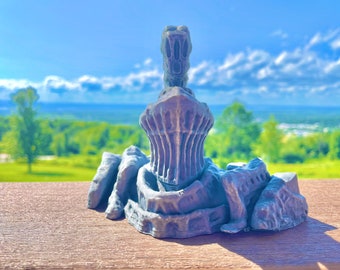 Busto de Havel la Roca inspirado en Dark Souls: figura coleccionable impresa en 3D y pintada a mano. Regalo para jugadores.
