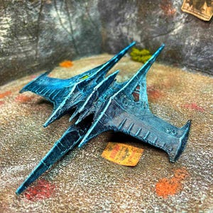 Replica di nave personalizzata ispirata a Destiny 2 - Nave di gioco personalizzata - Decorazione da gioco stampata in 3D e dipinta a mano