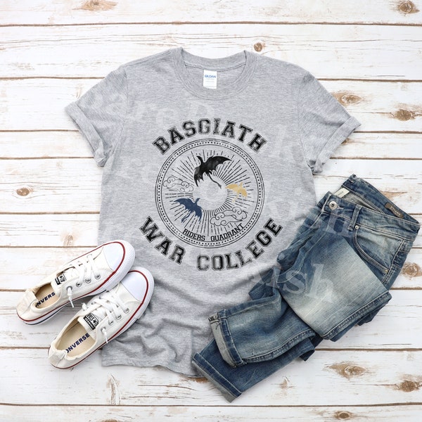 Basgiath War College Riders Quadrant Varsity T-Shirt | Officially Licensed Fourth Wing | Fourth Wing Tee | BOOKISH Clothing