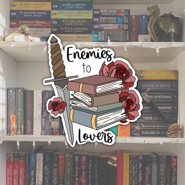 Enemies to Lovers Bookish Sticker | Book Lovers Trope Sticker | Bookish Gift