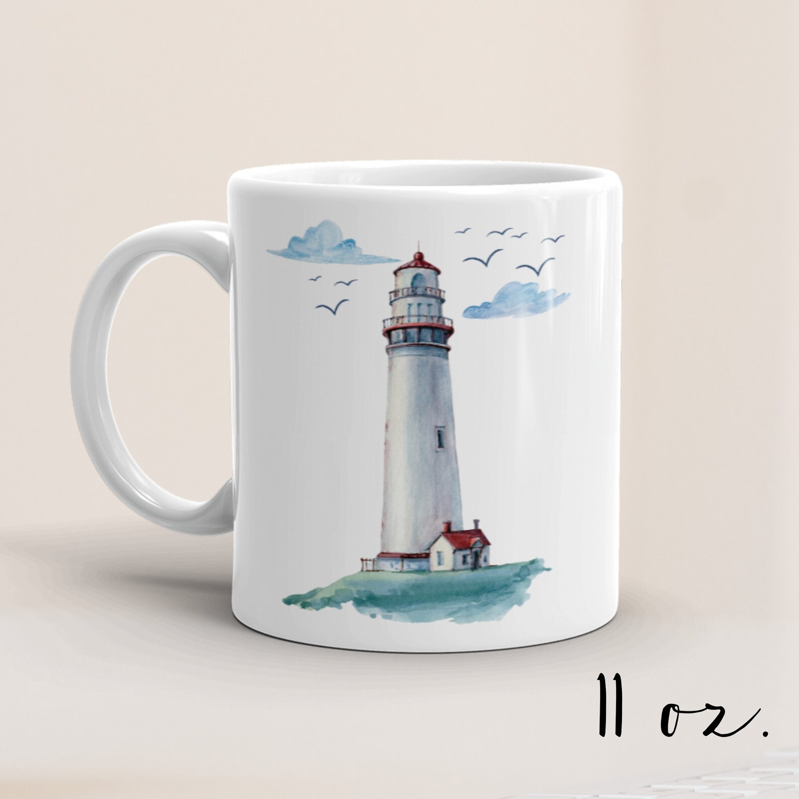Lighthouse mug lighthouse gifts nautical mug coastal mug Etsy