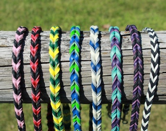 Latigo Leather All Braided Leashes