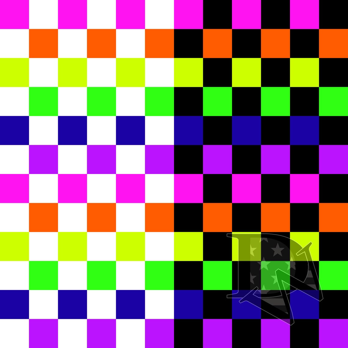 Rainbow Check Pattern Rainbow Neon Checker Pattern Seamless File or Digital Paper JPG 12x12 ...