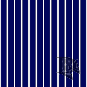 May include: A navy blue and white striped fabric with a repeating pattern of vertical stripes. The fabric is perfect for crafting projects, quilting, and home decor.